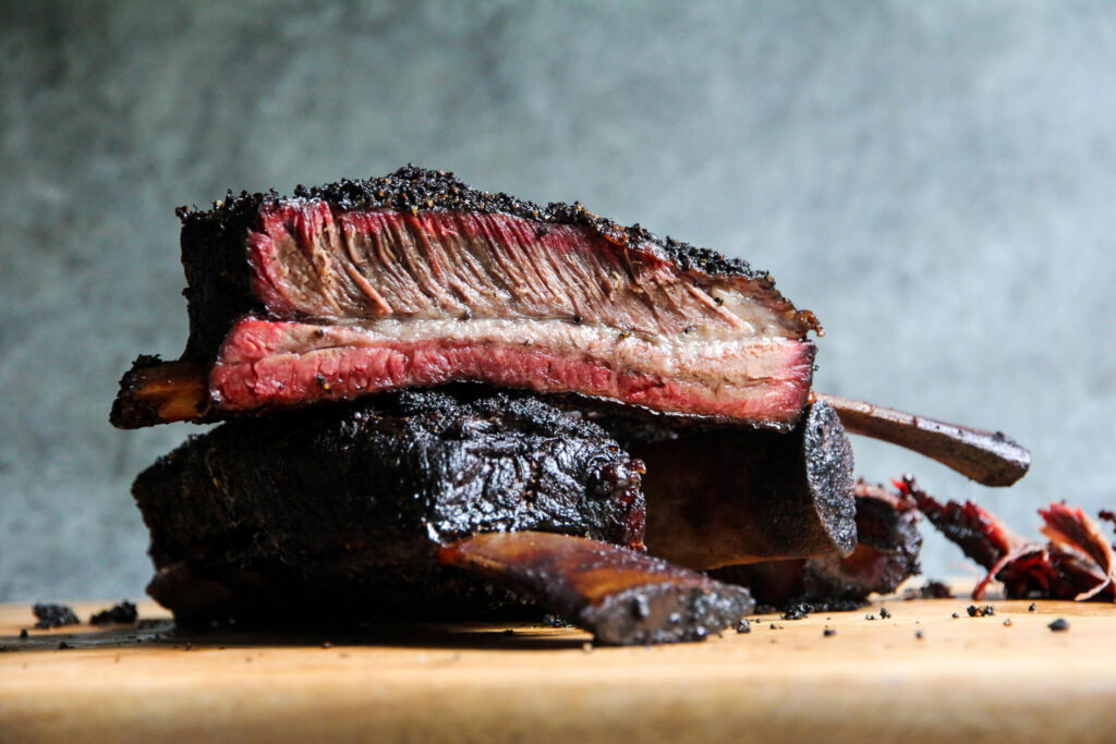 Beef Ribs på Offset Smoker